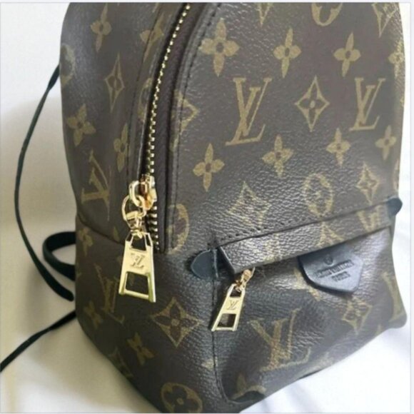 Women’s Brown Mini Backpack with Adjustable Straps - Picture 3 of 5